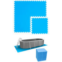POOLMATTEN 13,1m²52 EVA Matten 50 cm Blau - Blau, Kunststoff (50/50cm) - eyepower