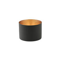 TEELICHTHALTER Chennai M, Eisen, Schwarz, Gold, 7.5 cm - Schwarz, Metall (8cm) - Gift Company