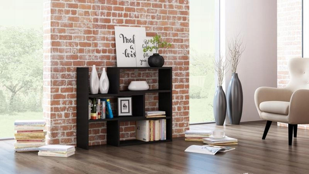 BÜCHERREGAL Irek Schwarz 80/28/110 cm - Schwarz, Holzwerkstoff (80/110/28cm) - Matkam Möbel