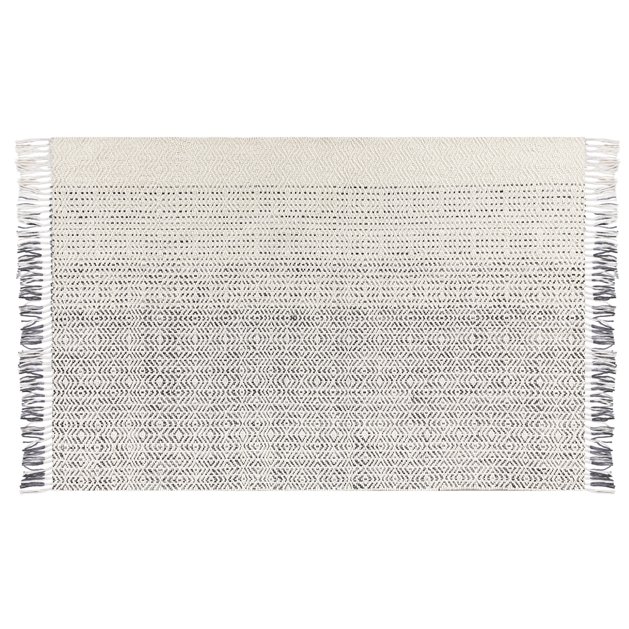 KURZFLOR-TEPPICH Omerli 200/140 cm - Weiß, Textil (140/200cm) - Beliani