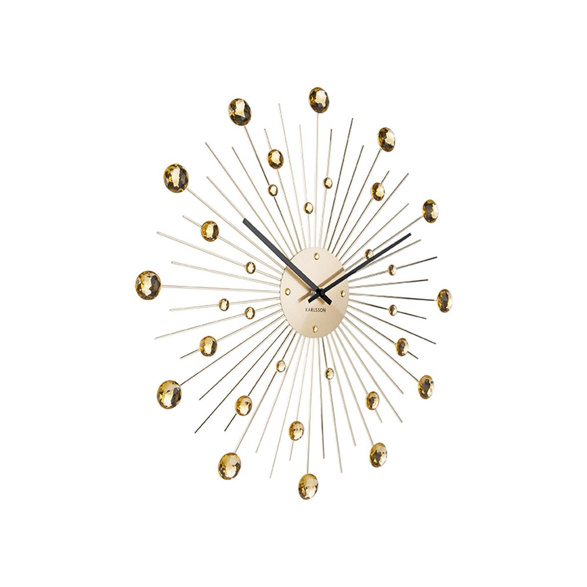 WANDUHR Sunburst Ø50 cm - Goldfarben, Metall (50/50/4cm) - Karlsson