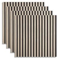 AKUSTIKPANEEL 60/60 cm 4 Stück Grau - Grau, Holz (60/60/2cm) - Homestyle4u