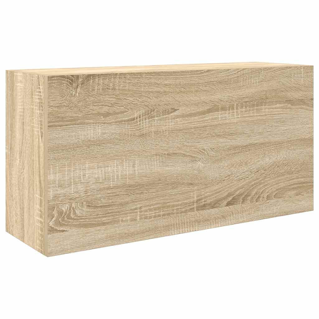 vidaXL Bad-Wandschrank Hellbraun 25x40x80 cm