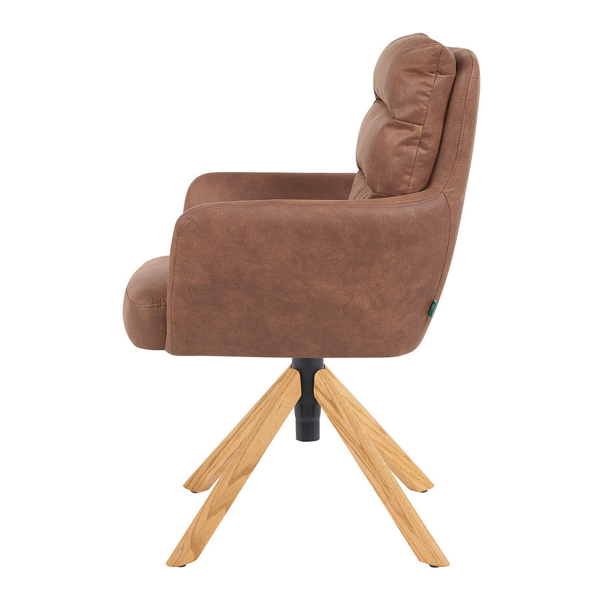 BÜROSTUHL Mika-Tesa 2er-Set - Honigeiche/Braun, Eichenholz/Holz (59/95/66cm) - DUBI Möbel