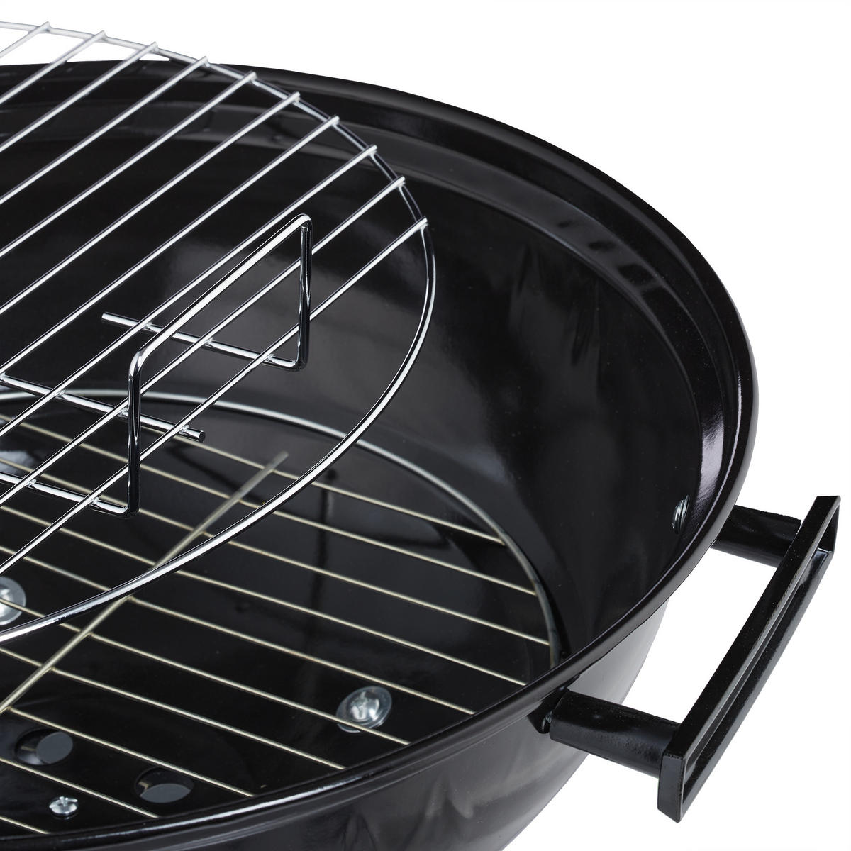 KUGELGRILL - Schwarz, Kunststoff/Metall (40/70/48cm) - Relaxdays