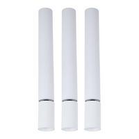 LED DECKENLEUCHTE Aluminium Weiß beweglicher Spot 3er Set - Weiß, Metall (4.5/4.5/38cm) - Globo Lighting