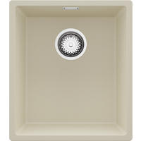 UNTERBAUSPÜLE GRANIT London, 2-er set Beige 41/47 cm 1 Becken + Ablauf-Set ab 45er Unterschrank - Chromfarben/Beige, Kunststoff (41/20/47cm) - Primagran