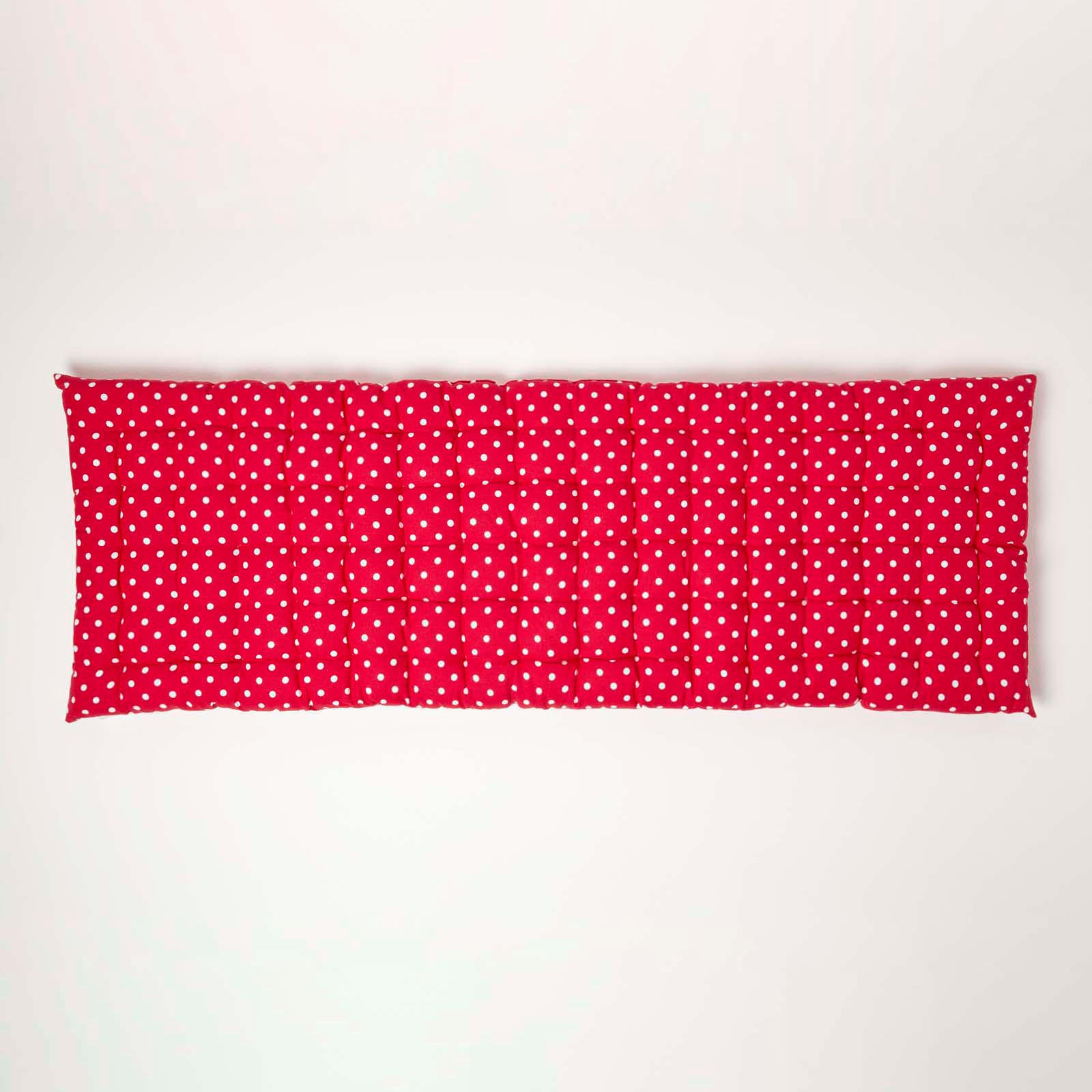 BANKAUFLAGE Polka Dots, 3-Sitzer 143/48/5 cm - Rot, Textil (143/48/5cm) - Homescapes