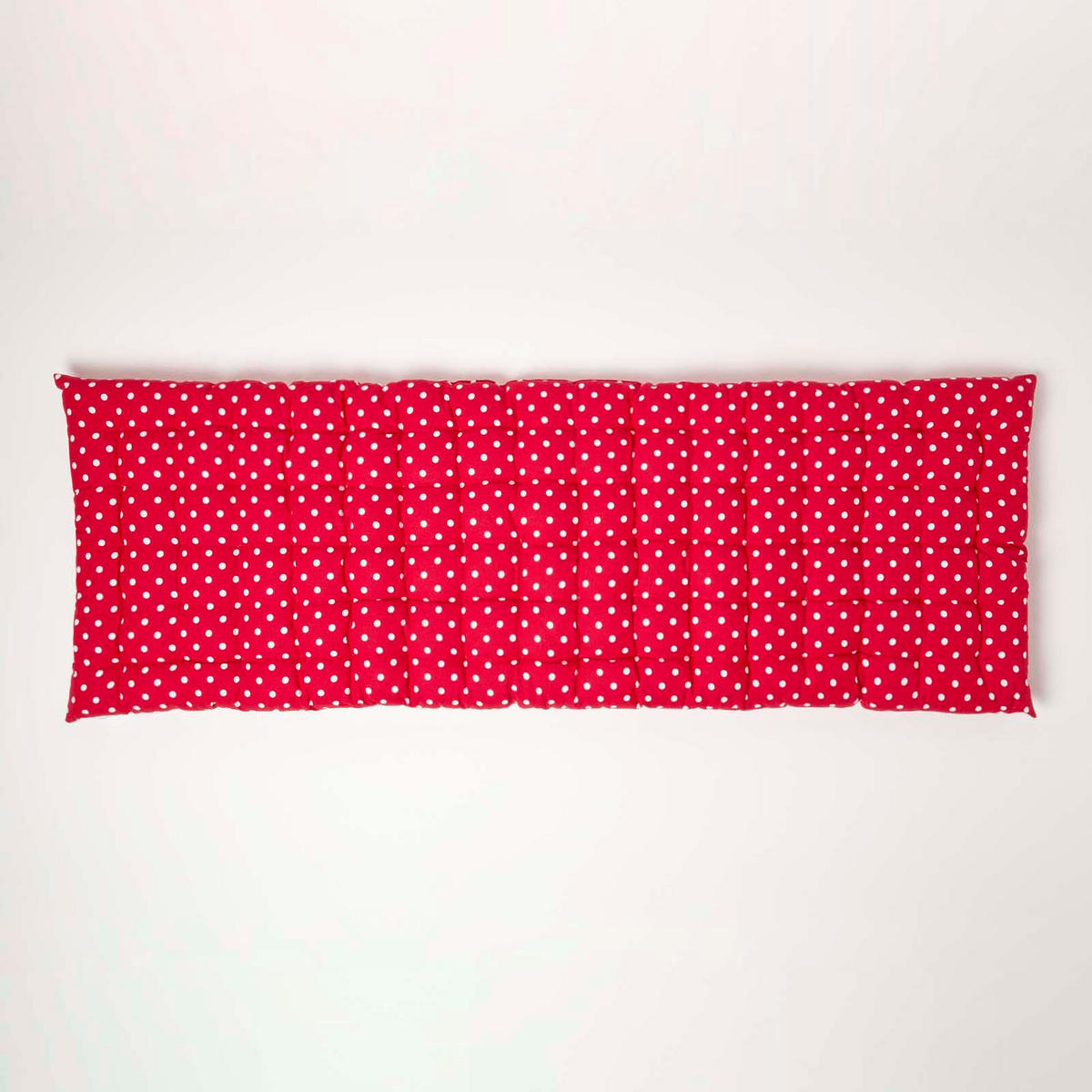 BANKAUFLAGE Polka Dots, 3-Sitzer 143/48/5 cm - Rot, Textil (143/48/5cm) - Homescapes