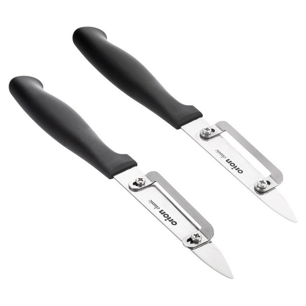 KÜCHENMESSER Schwarz Silber - Schwarz, Metall (19cm) - Orion 