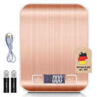 KÜCHENWAAGE mit LCD Display - Rosa, Metall (16.5/3/20.5cm) - Intirilife
