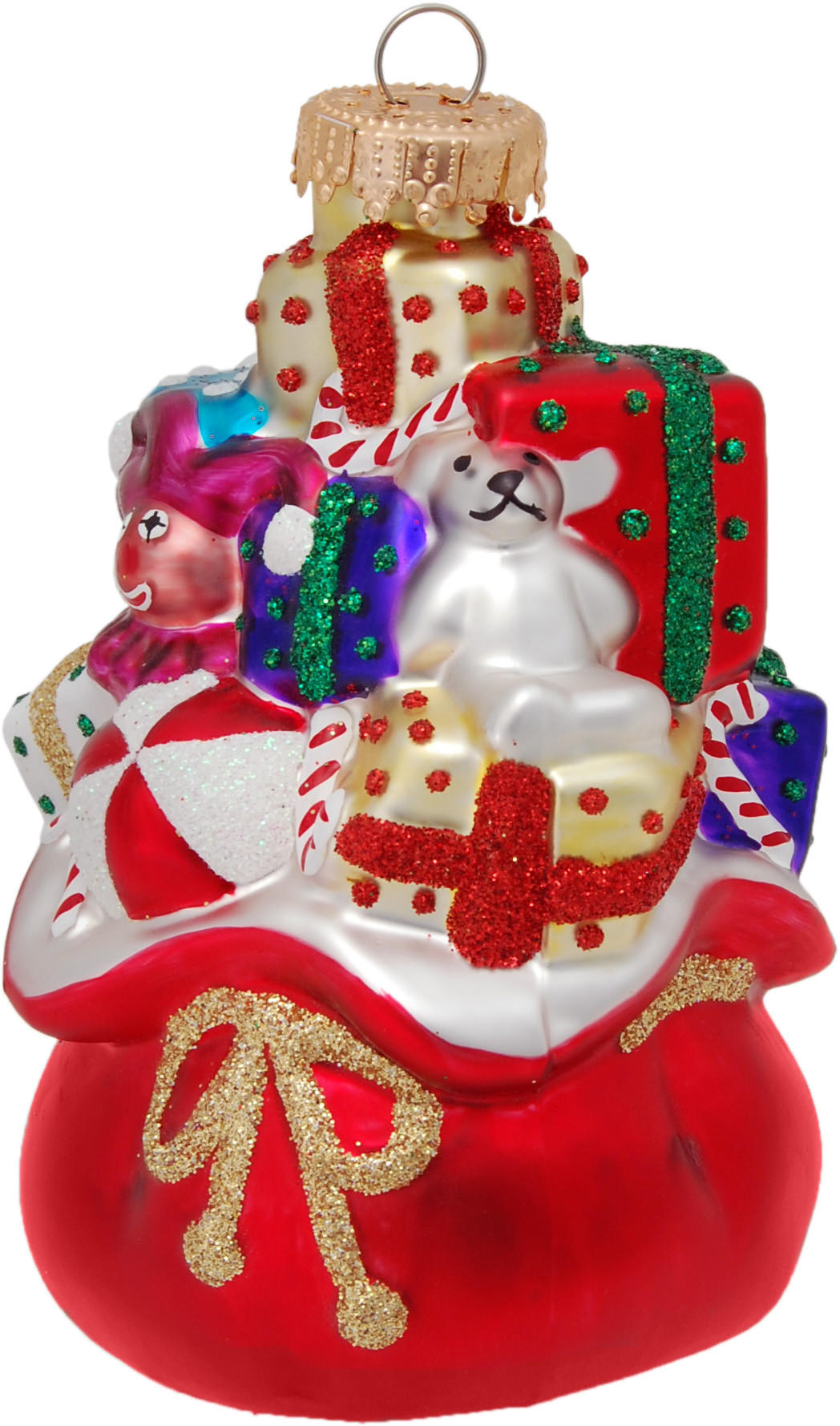 Krebs Glas Lauscha Christbaumschmuck Rot 7x10x7 cm