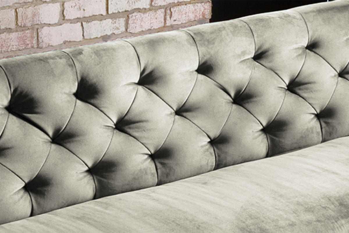 ESSZIMMERBANK CHARME Silber Velvet - Silberfarben, Textil (206/85/68cm) - KAWOLA