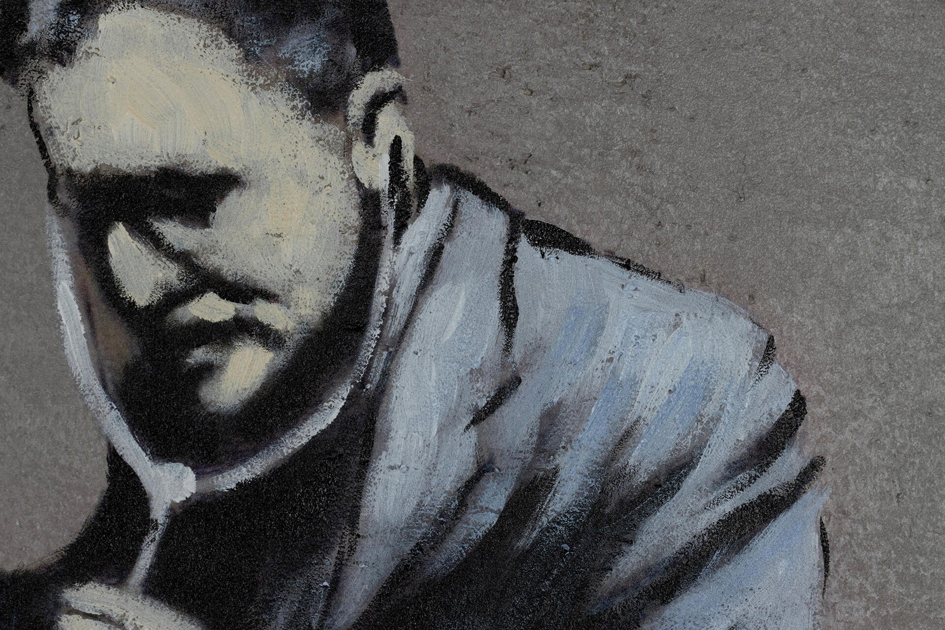 Thumbnail - Kunstloft Acrylbild, Beige, Textil, Holz, 100x75 cm, Bilder und Zubehör, Wandbilder, Leinwandbilder