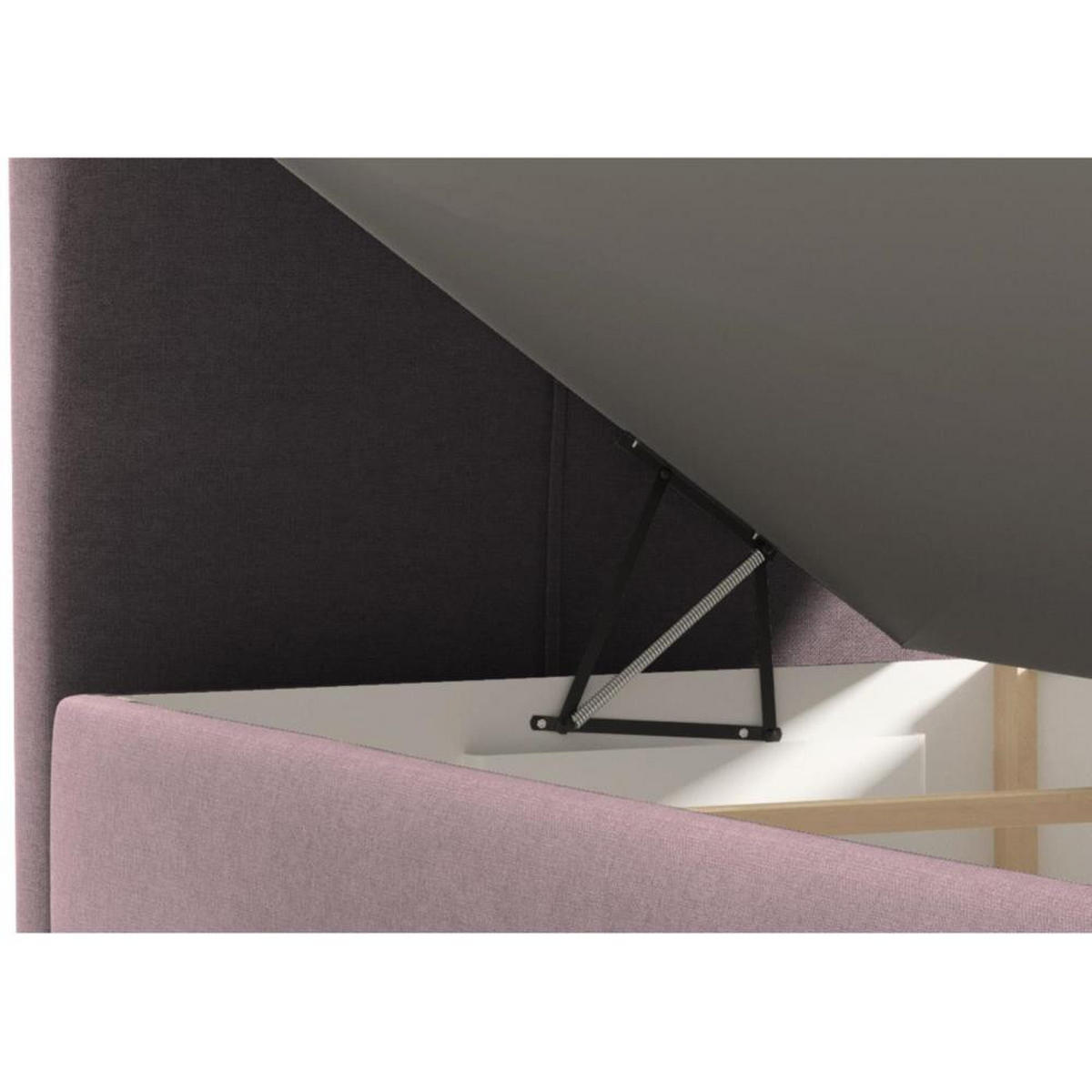 POLSTERBETT Helen Mini 103/206/106 rosa - Rosa, Holzwerkstoff/Textil (100/200cm) - Beautysofa