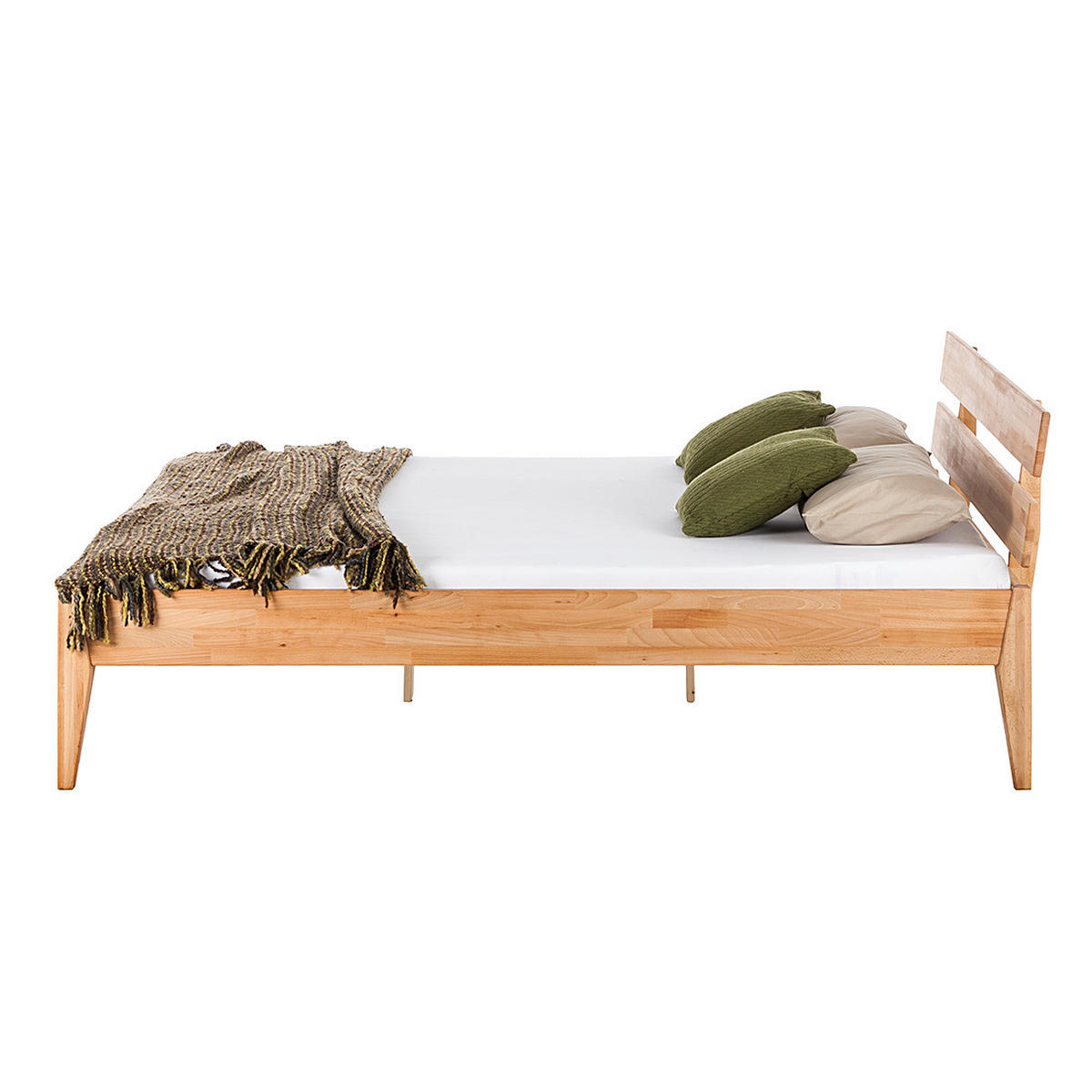 BETT - Massivholz - Kernbuche, Holz (160/200cm) - home24