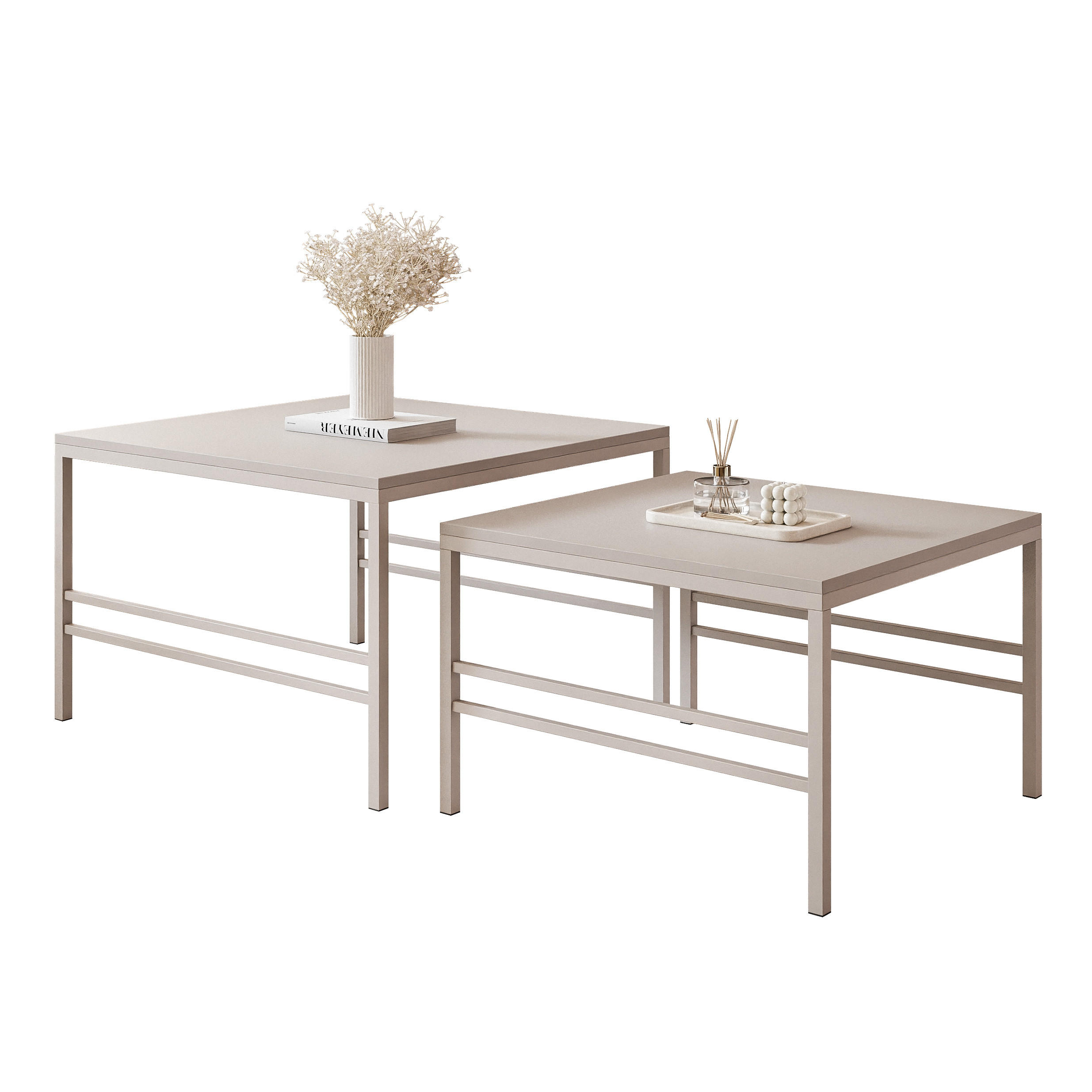 COUCHTISCH Cashmere Cashmere Rahmen - Kaschmir, Holzwerkstoff (70/70/46cm) - Idohome