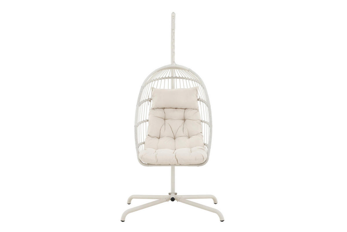 HÄNGESESSEL TREZZA Beige 75x70x198 cm - Beige, Metall (75/198/70cm) - FURNLUX