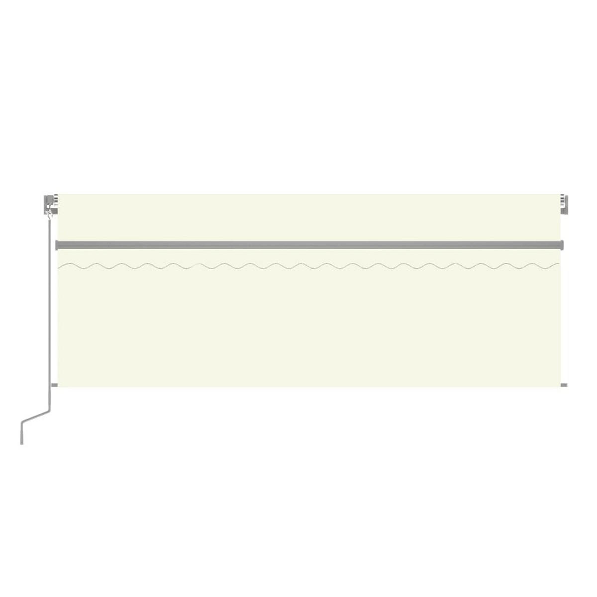 MARKISE Manuell Einziehbar mit Rollo 4x3 m Creme - Creme, Metall (400/300/300cm) - furnicato