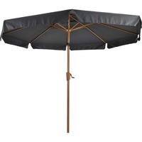 SONNENSCHIRM ZUM AUFKLAPPEN Libra - Grau - 300/300/ cm - Grau, Textil (300/300cm) - Lesli Living