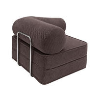PREMIUM Design Lounge Sessel Braun - Braun, Textil (100/70/100cm) - SURB