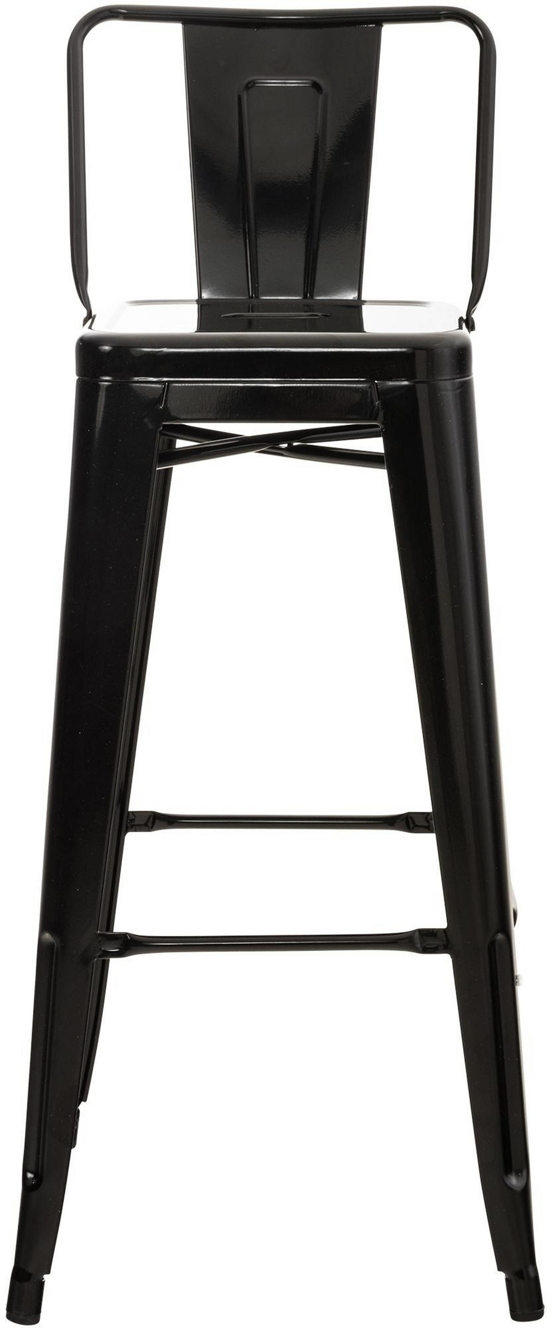 BARHOCKER Mason 2er Set 96x44x43 cm schwarz - Schwarz, Metall (44/96/43cm) - furnicato