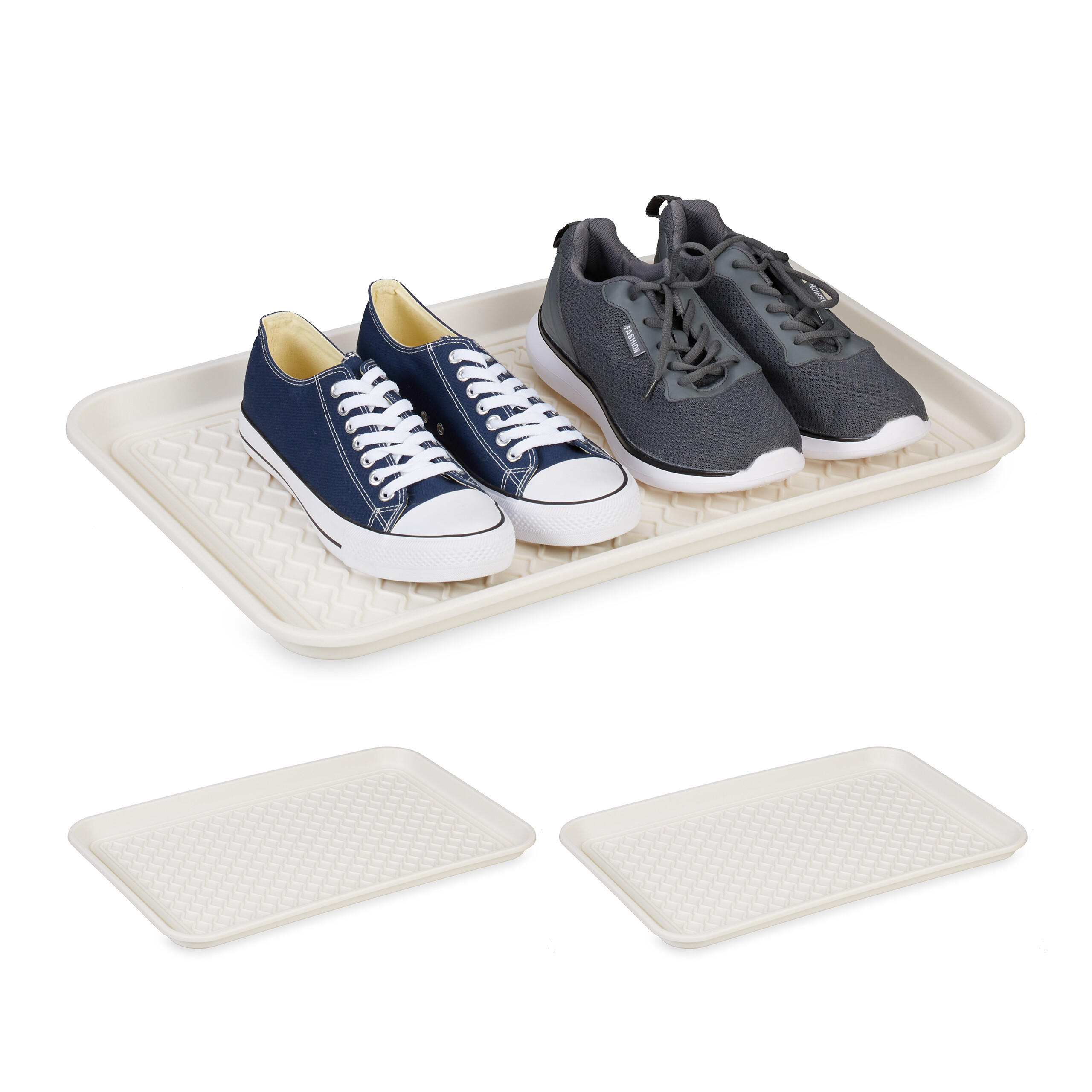 SKOBRICKA Vit 3-pack plast 60x40 cm 3/60/40 cm