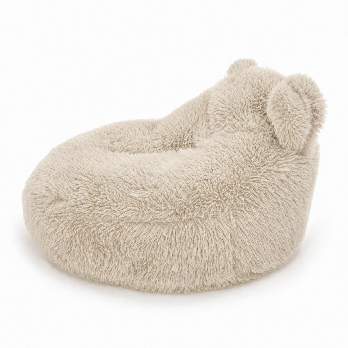 SITZSACK Teddy Mammoth flauschig - Beige, Textil (58/50/67cm) - MeowBaby