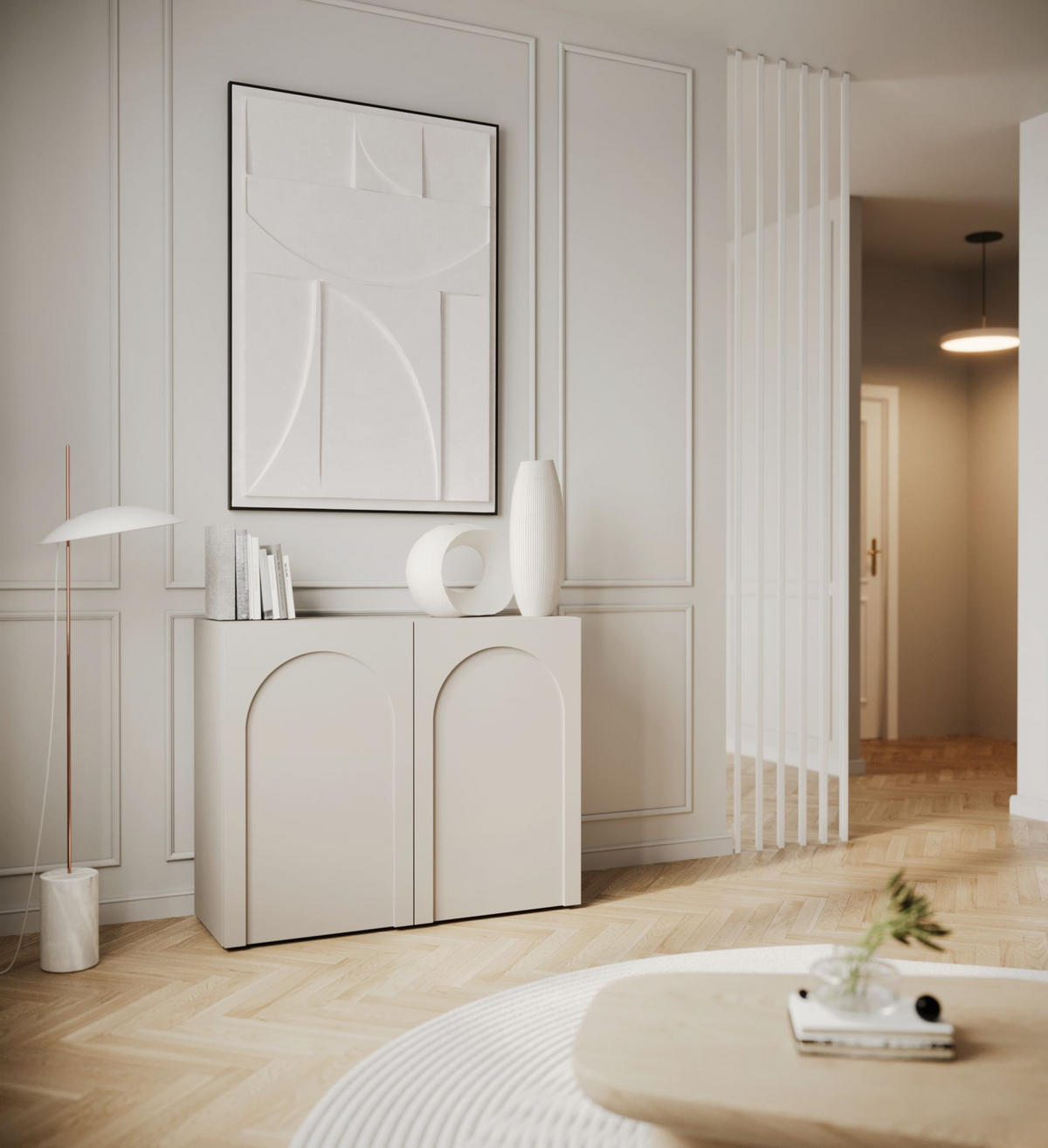 SIDEBOARD Arkadia Kaschmirgrau 100 cm - Kaschmir, Holzwerkstoff (100/81/35cm) - Selsey