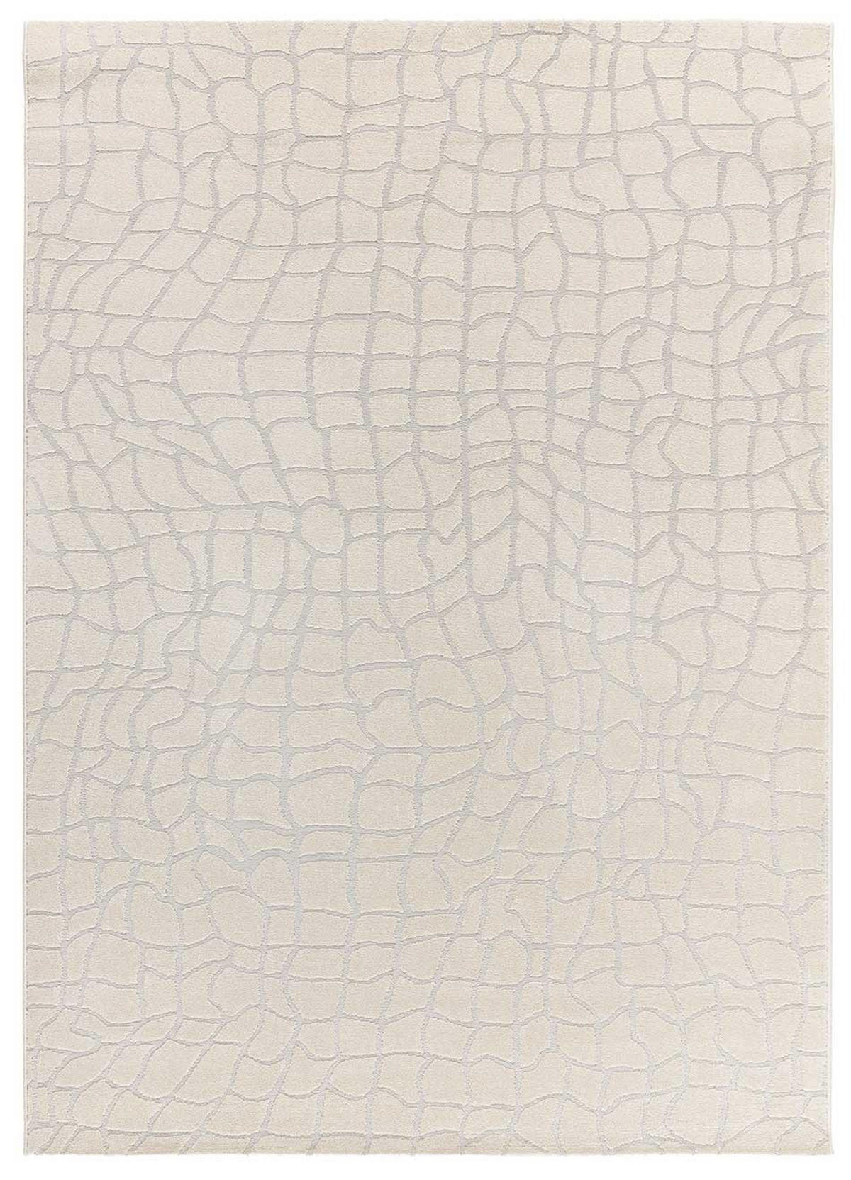 WEBTEPPICH creme und grau Baresa 133/190 cm - Creme/Grau, Naturmaterialien/Textil (133/190cm) - Atticgo