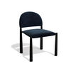 STUHL 2er-Set Texturierter Samt Dunkelblau 53cm - Dunkelblau, Textil (53/12.4/56.11cm) - Sia Home