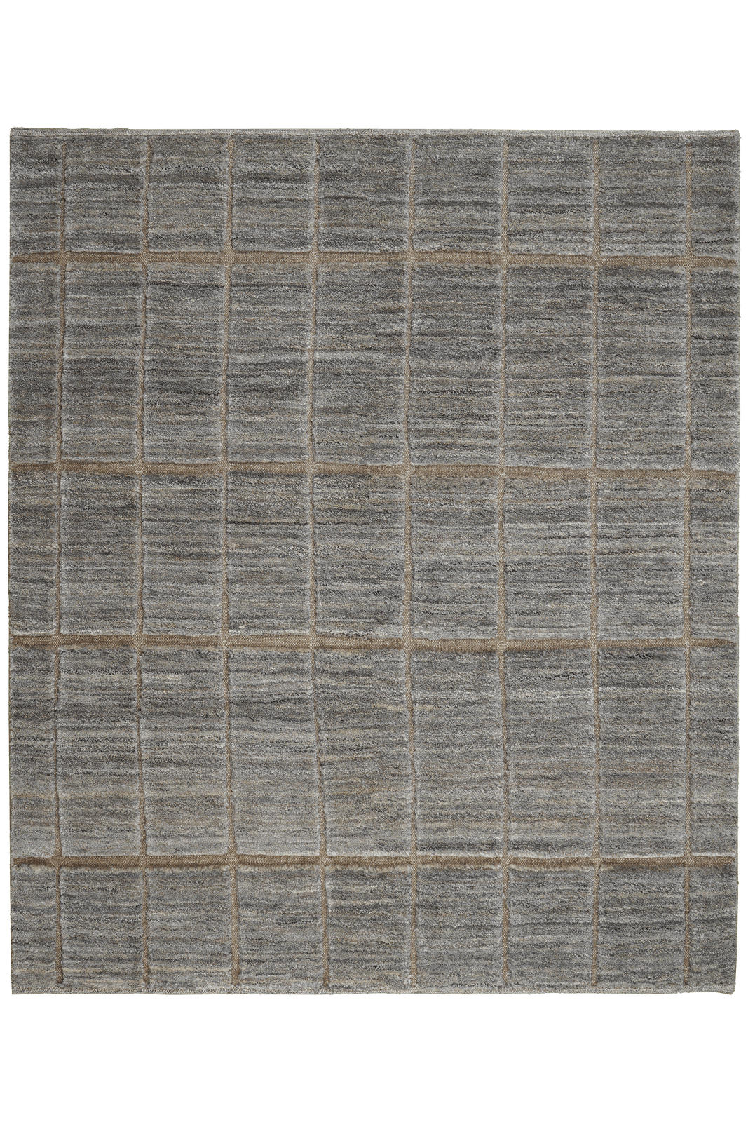 GABBEH-TEPPICH handgeknüpft Grau 185/158 cm Schurwolle - Grau, Textil (158/185cm) - Looma