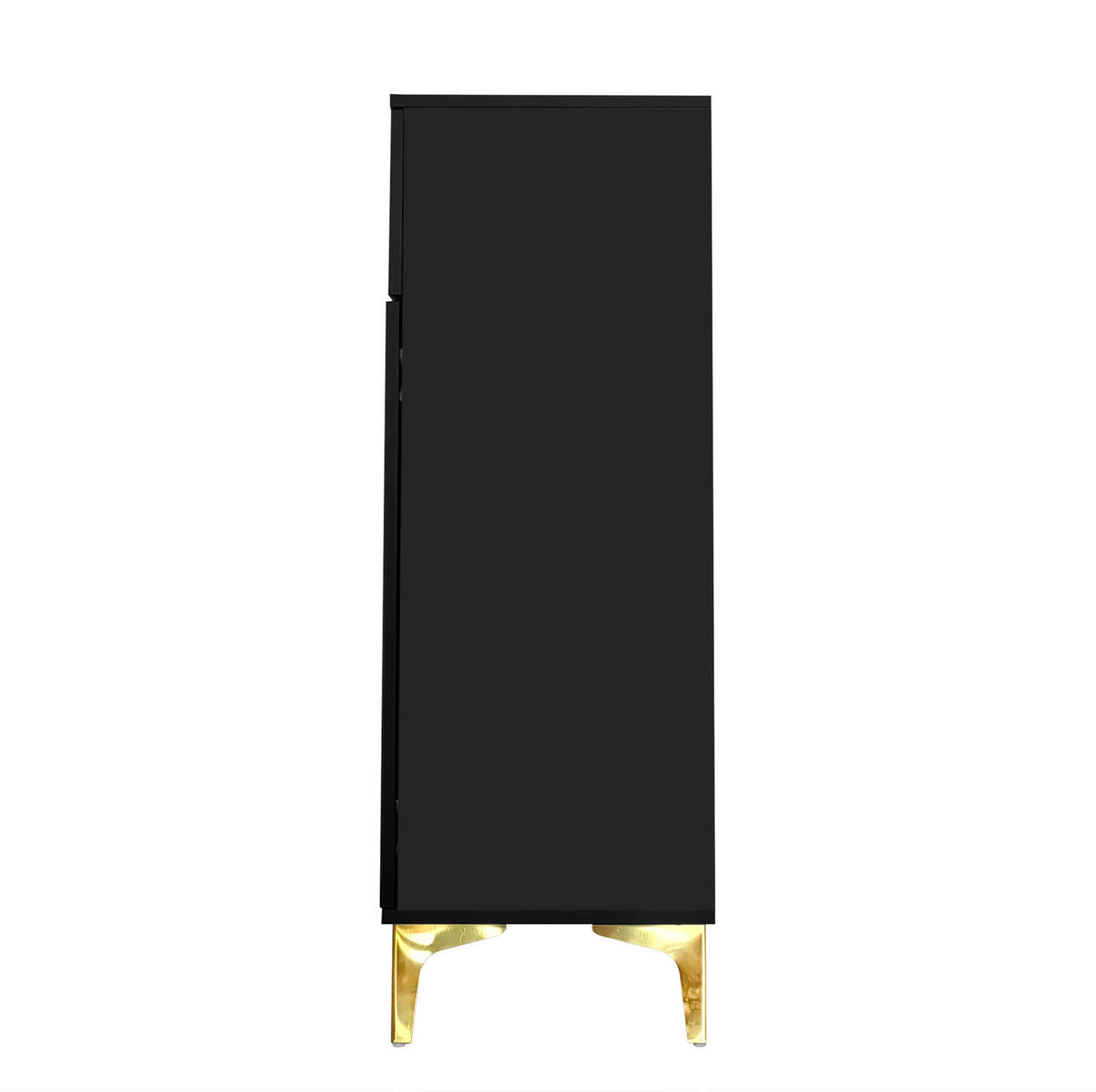 SIDEBOARD 83/35/101 cm in Schwarz mit 2 Türen und 2 Schubladen - Schwarz, Holzwerkstoff (83/101/35cm) - Flora Grace