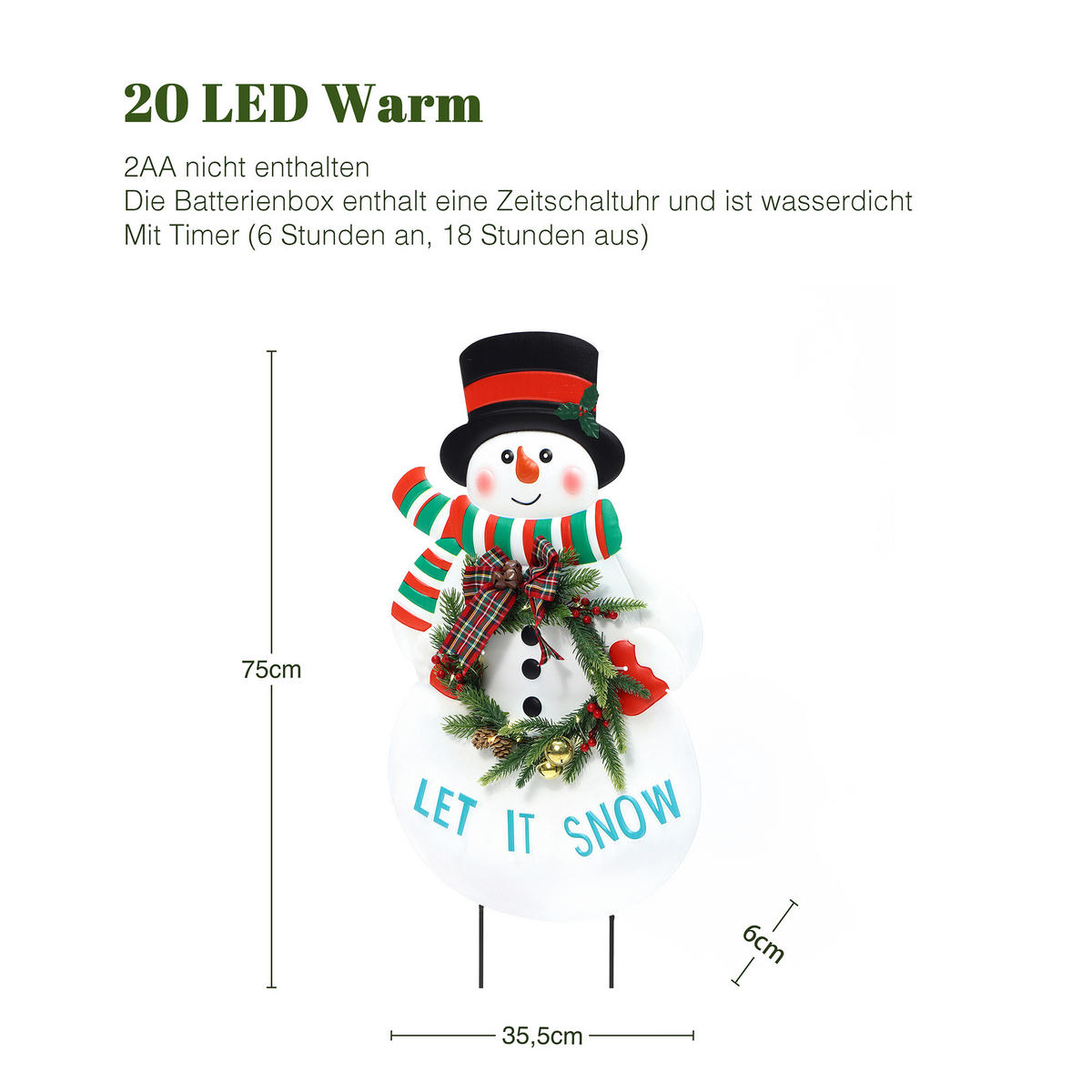 GARTENSTECKER HTHD0194 - Rot/Schwarz, Kunststoff/Metall (6/75/35.5cm) - Hometopia