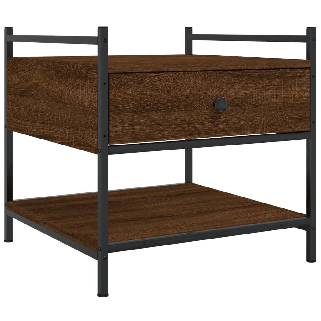 COUCHTISCH Braun Eichen-Optik 50x50x50 cm Holzwerkstoff - Braun, Holzwerkstoff (50/50/50cm) - furnicato