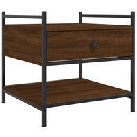 COUCHTISCH Braun Eichen-Optik 50x50x50 cm Holzwerkstoff - Braun, Holzwerkstoff (50/50/50cm) - furnicato