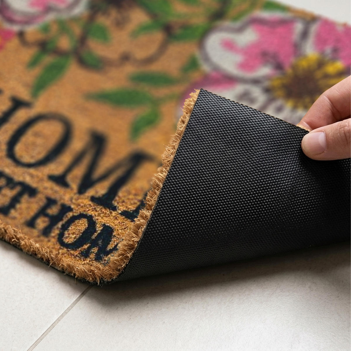 ROHOŽ - viacfarebná, textil/plast (60/40cm) - Relaxdays