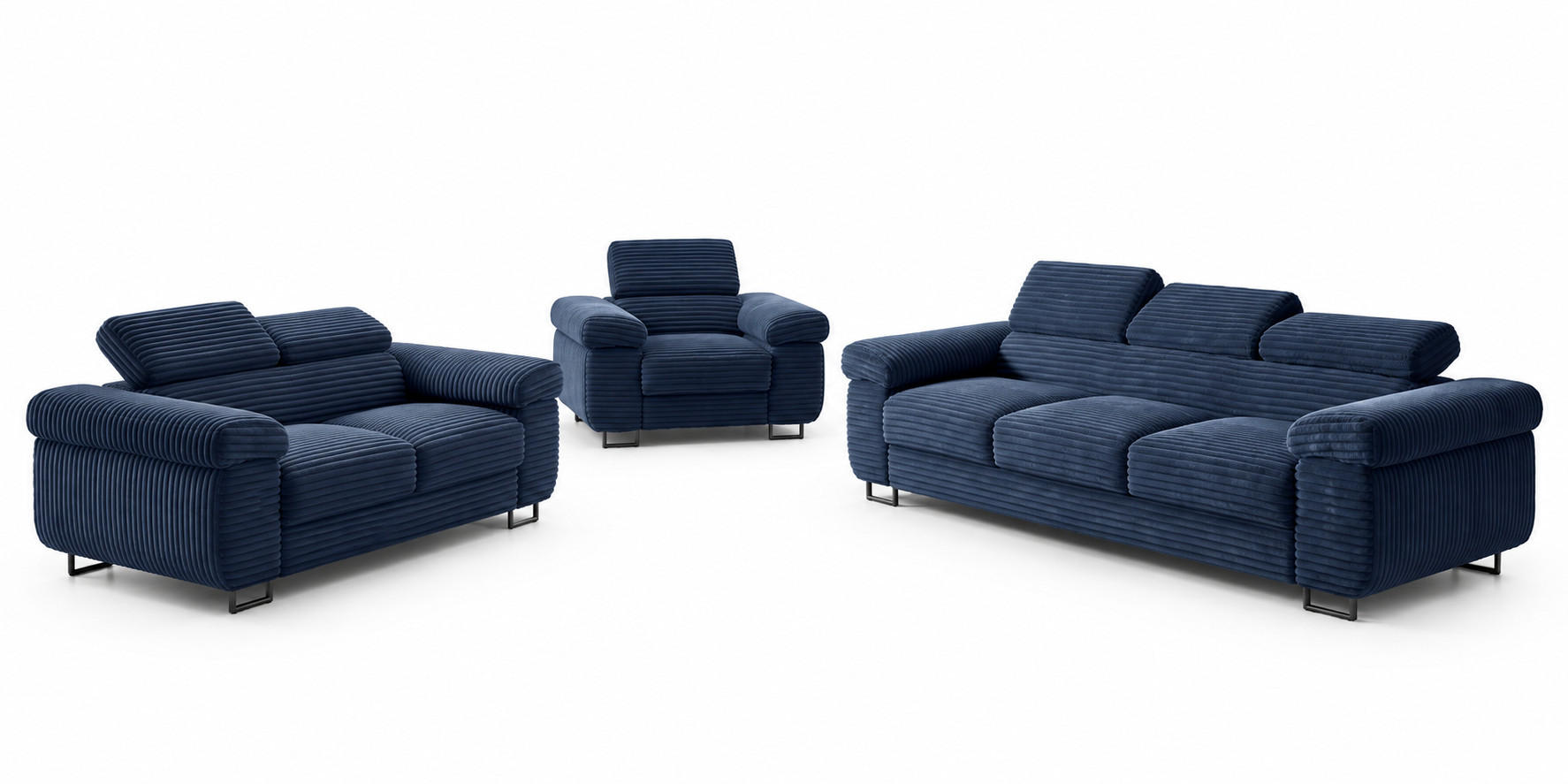 KS Home Concept Gustaw Blau 225x92x101 cm