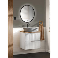 BADMÖBEL-SET 2-TLG. Adelaide-56 - Weiß, Holzwerkstoff (61/200/47cm) - Lomado