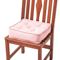 SITZKISSEN rosa 40/40/10 cm – Stuhlkissen Baumwolle - Rosa, Textil (40/40/10cm) - Homescapes