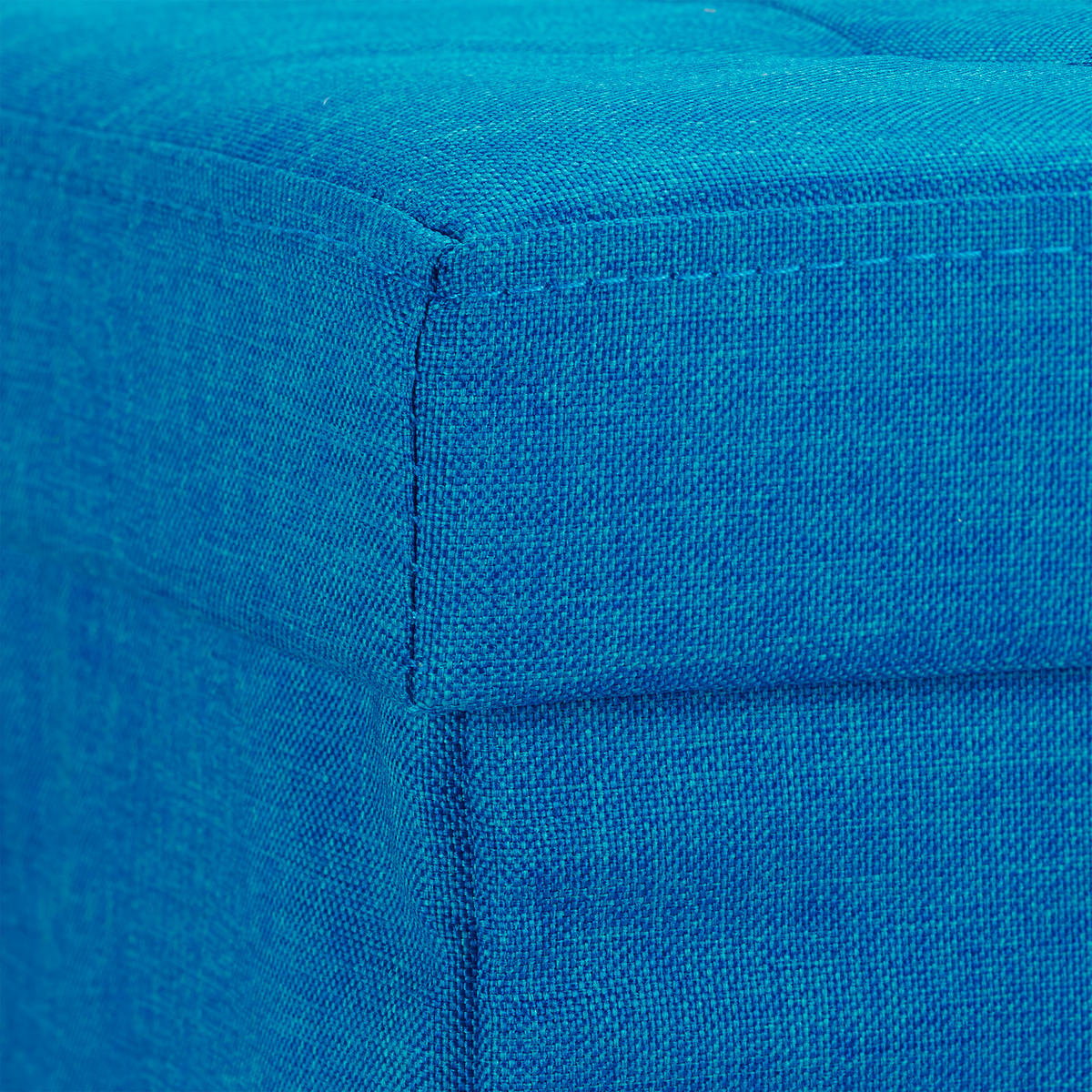 FALTBARER Sitzhocker - Blau, Holzwerkstoff/Textil (38/38/38cm) - Relaxdays