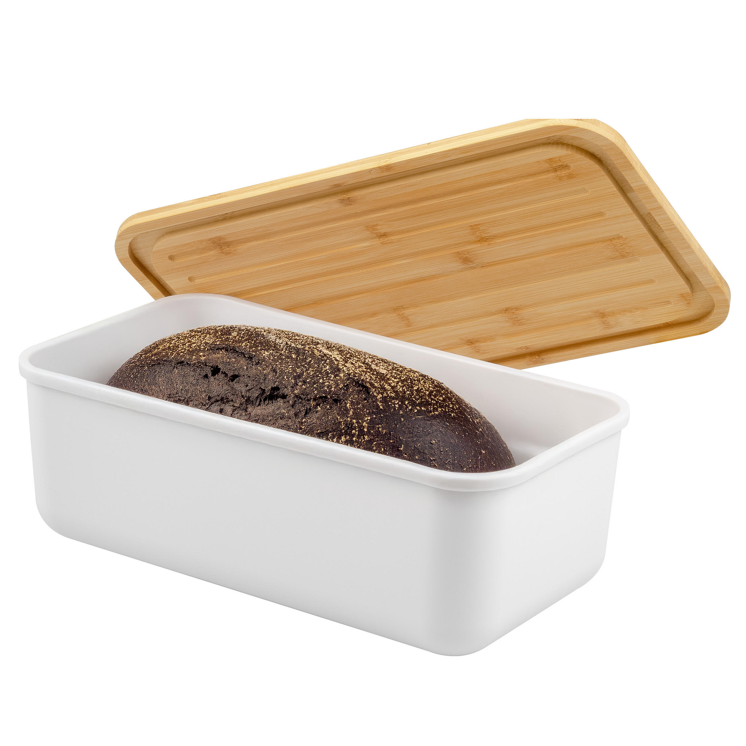 bremermann Brotkasten, Weiß 40x12.5x23 cm