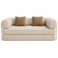 SCHLAFSOFA Kaia Sand Braun - Sandfarben, Textil (180/70/100cm) - COCO Living