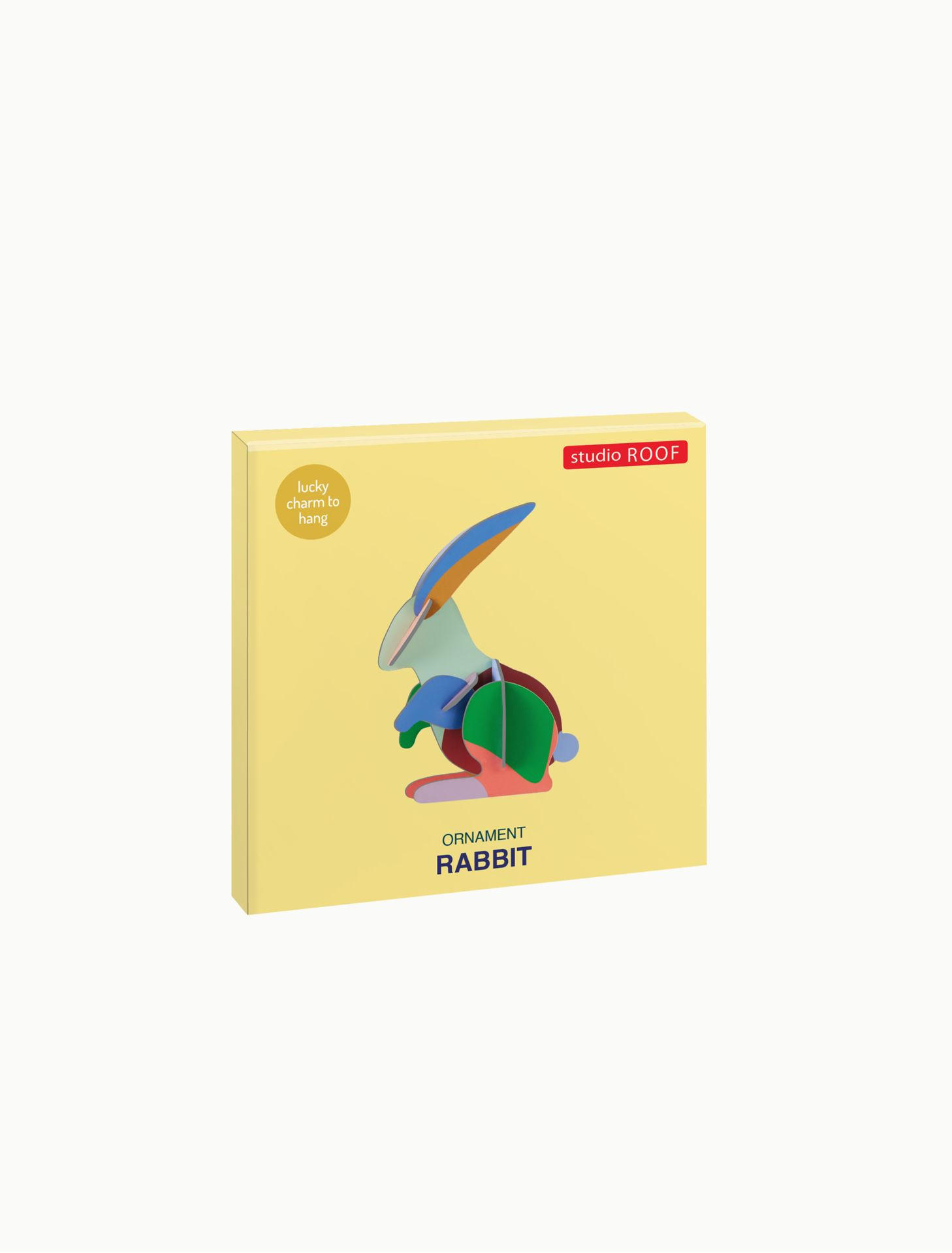 DEKOFIGUR Mobil Kaninchen 4/10.3 cm - Multicolor, Wellpappe (4/10.3/7cm) - KUNSTLOFT