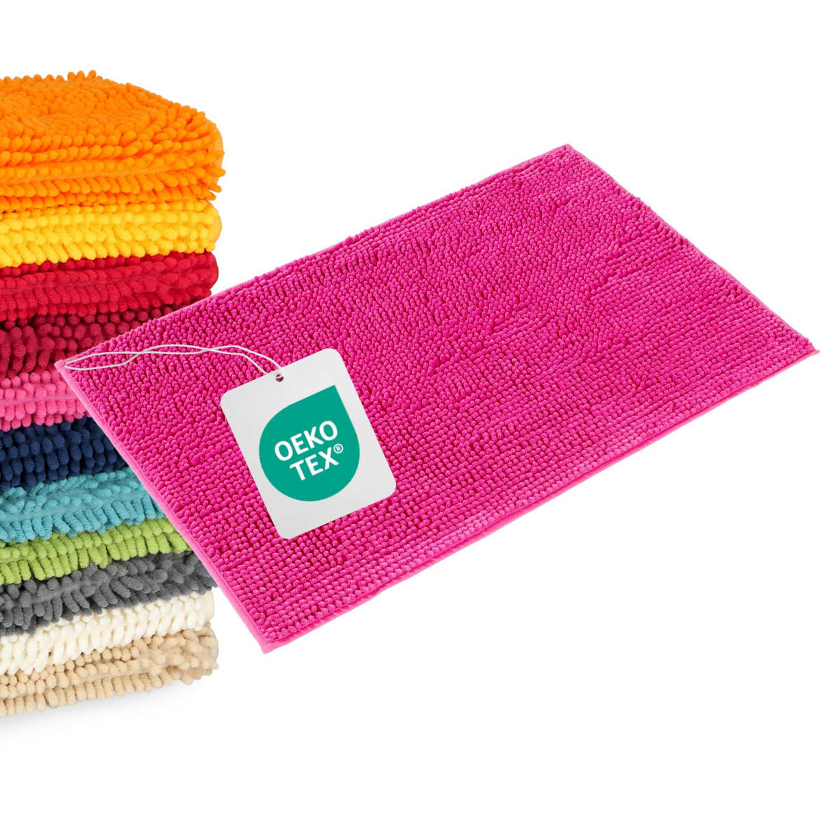 BADEMATTE PARIS - Pink, Textil (70/120cm) - WohnDirect