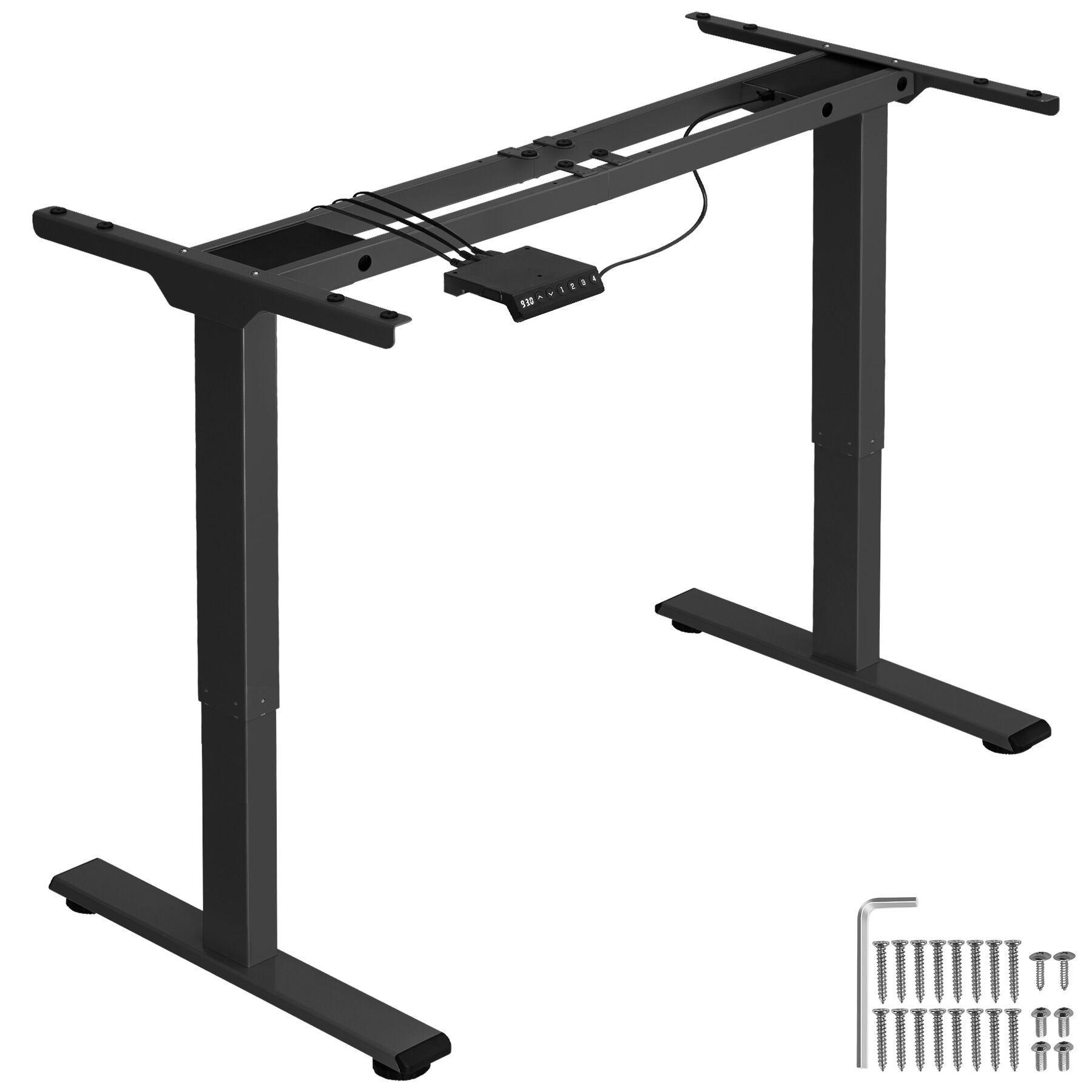 TISCHGESTELL Melville,110 - 168 x 60 x 70 - 119 cm,schwarz - Schwarz, Textil (60/168/119cm) - tectake