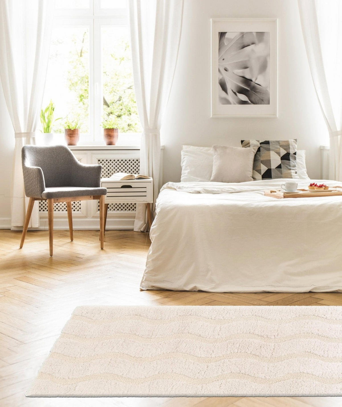 TEPPICH ultrafein aus recycelten Fasern beige - Beige, Textil (160/230cm) - AFK Living