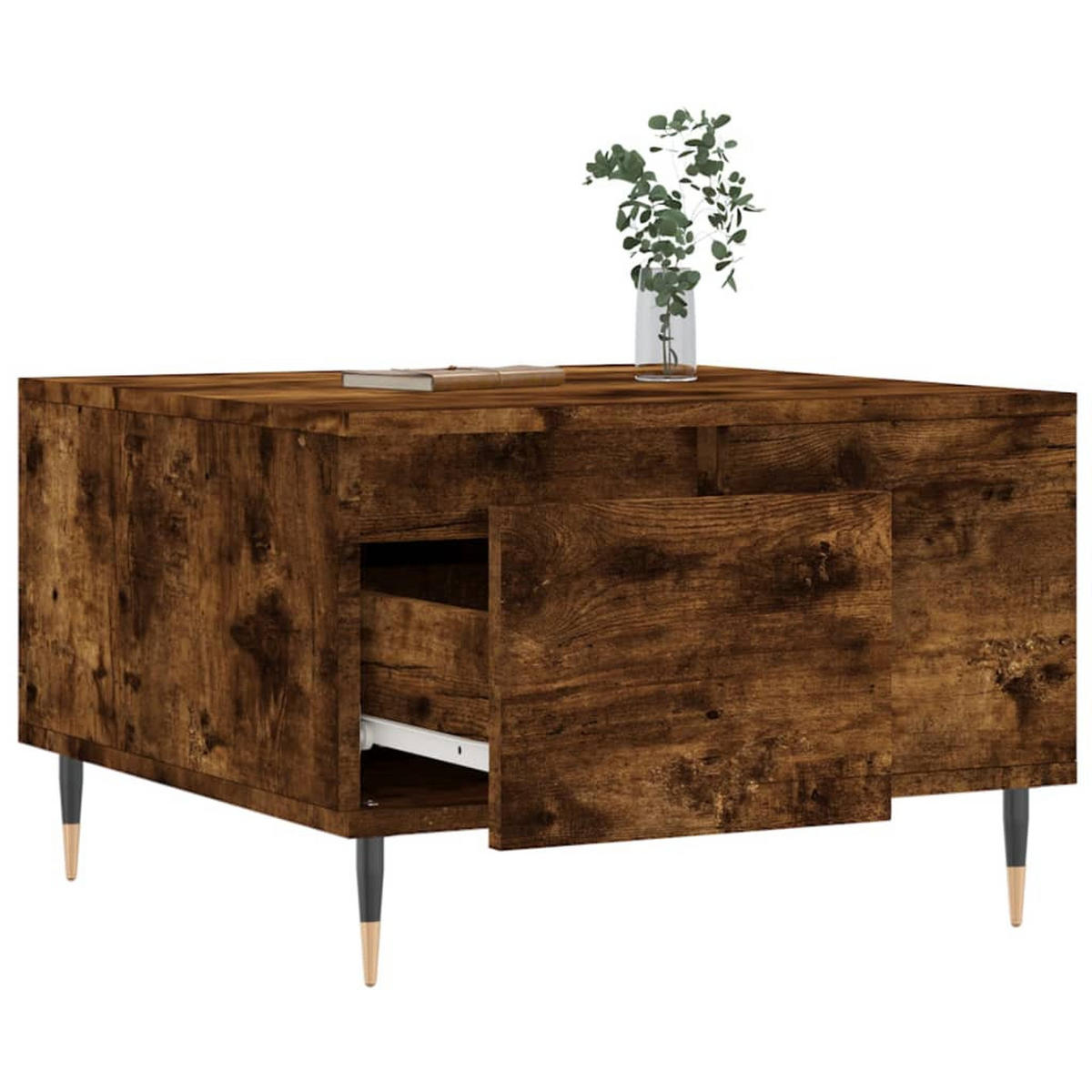 COUCHTISCH Räuchereiche 55x55x36,5 cm Holzwerkstoff - Braun, Holzwerkstoff (55/55/36.5cm) - furnicato