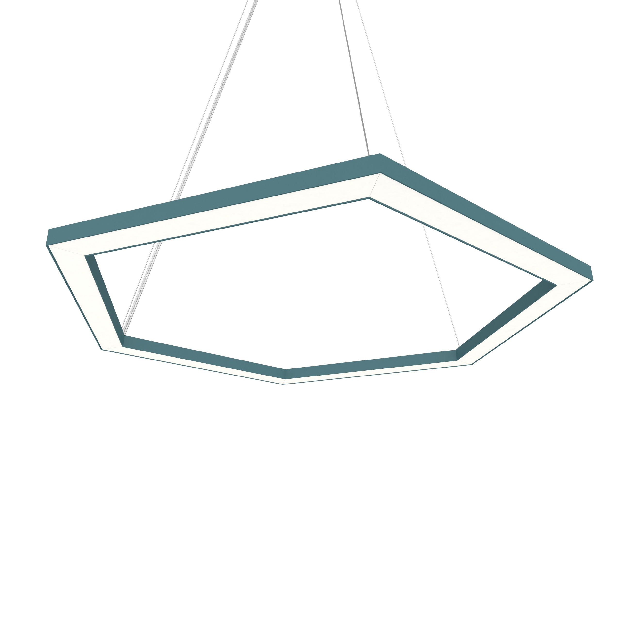 Lumicom Led-Hängeleuchte Blau 100x60x1.6 cm