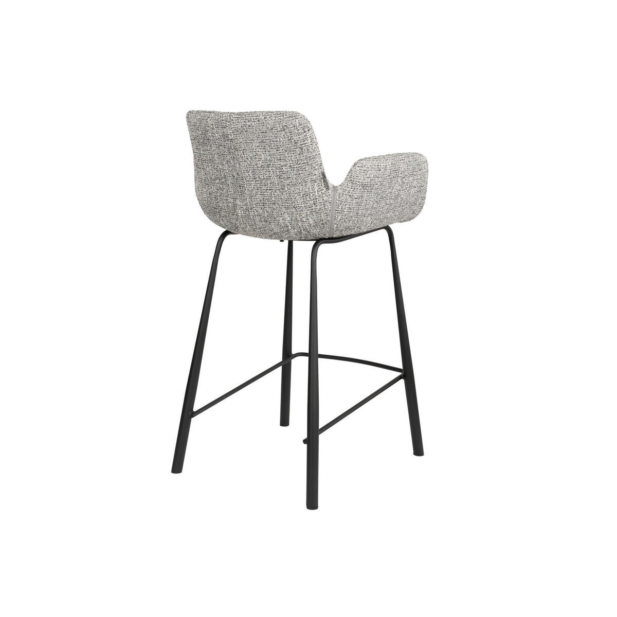 BARHOCKER Brit Rückenlehne 67,5 cm Grau - 2 er Set - Grau, Kunststoff (57/91.5/54cm) - Zuiver